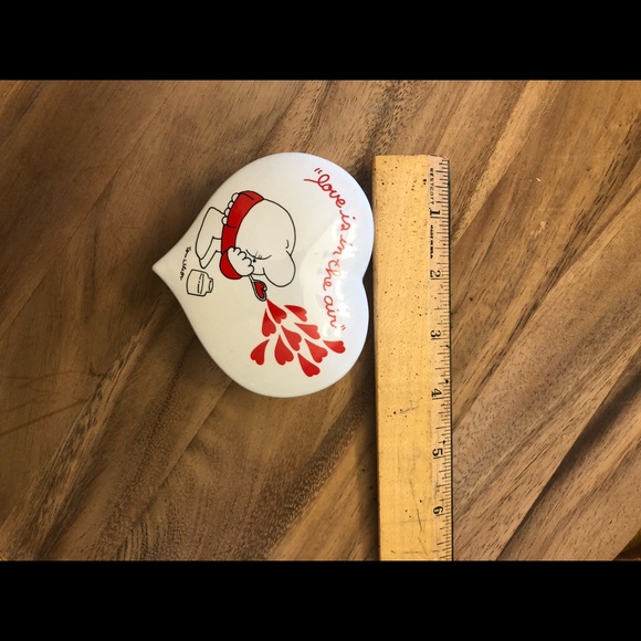 1980 Ziggy Love Is In the Air heart shaped dish - Picture 2 of 5